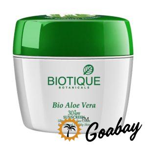 Biotique Bio Aloe Vera Face & Body Sun Cream Spf 30-min