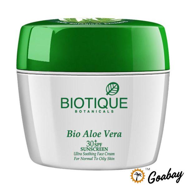 Biotique Bio Aloe Vera Face & Body Sun Cream Spf 30-min