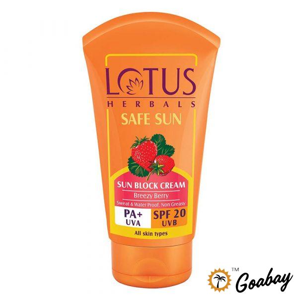 Lotus Safe Sun Sunblock Cream-min
