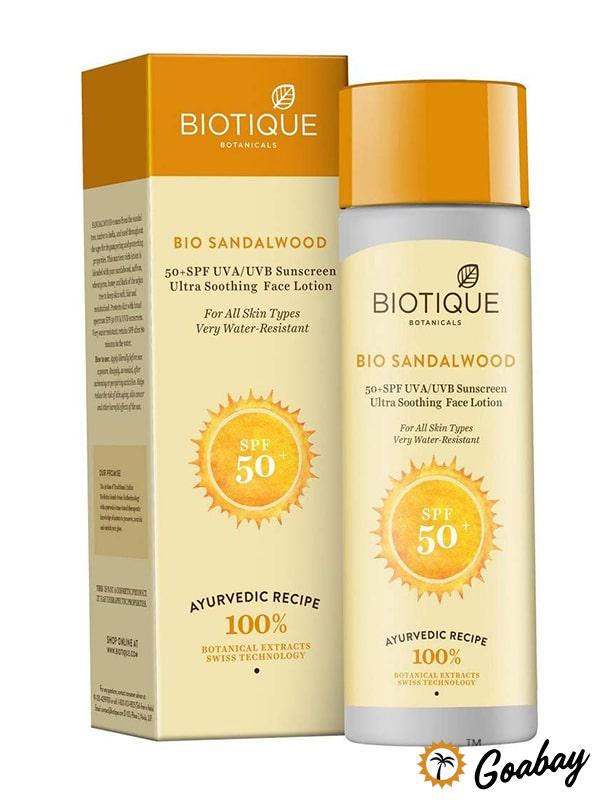 Sunscreen Lotion, for face, for body, Bio, SandalWood, Солнцезащитный лосьон, для лица, для тела, Bio, SandalWood,