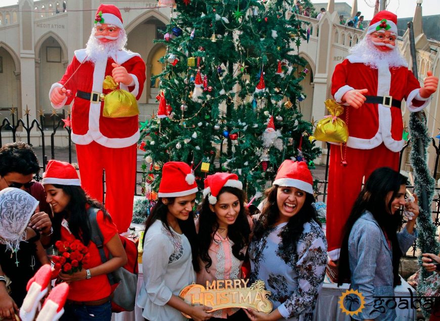 новый год, гоа, индия, санта клаус, дед мороз, new year, Goa, India, Santa Claus, Santa Claus,