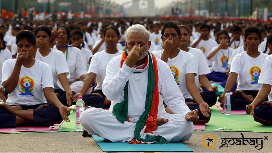 Премьер-министр Индии, Наредра Моди, Indian Prime Minister, Naredra Modi, йога, yoga, Наредра Моди,