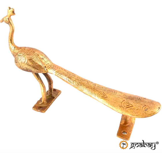 Мебельная ручка "Золотой павлин"