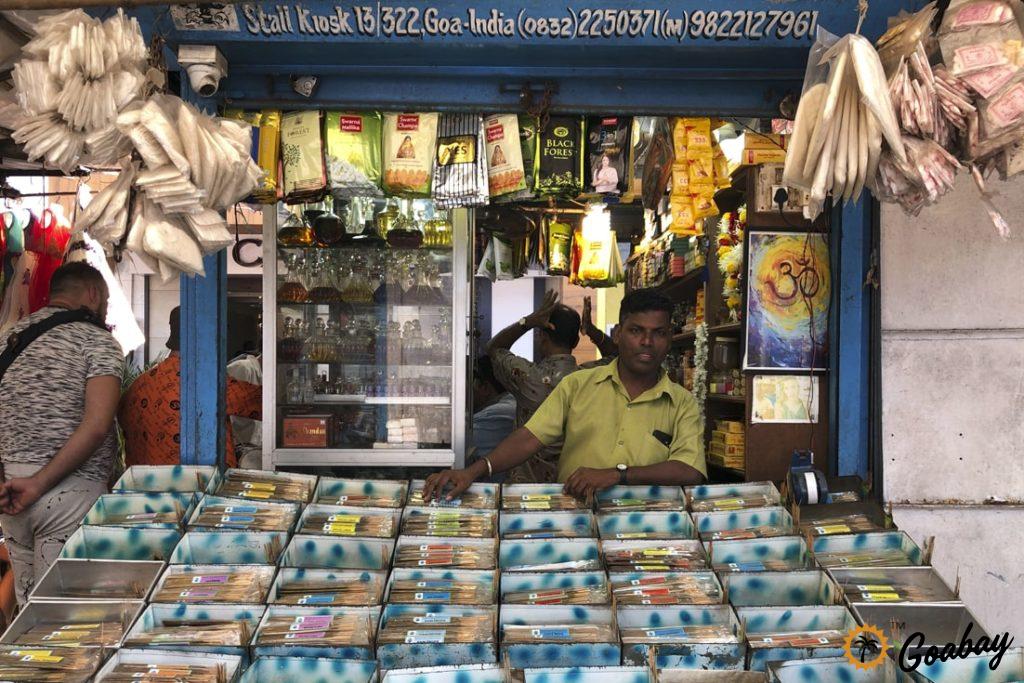 Rama Krishna. incense, kiosk, mapusa, goa