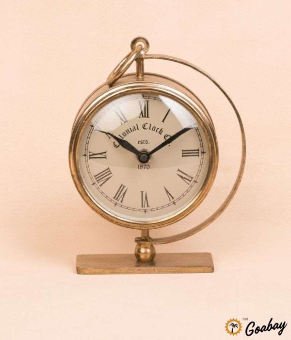 Iron Table Clock 4 Inch - Image 3