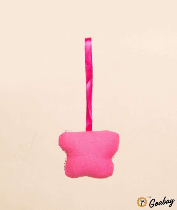 Pink Butterfly Hanging / Parrot Tota Ornament - Image 2