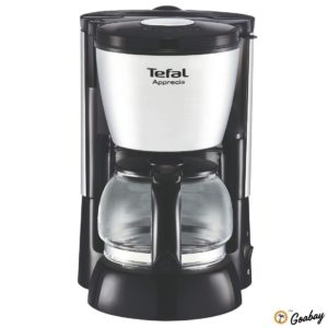 Tefal Plastic Apprecia 6-Cup Coffee Maker, 0.6 Liters, Metallic Grey