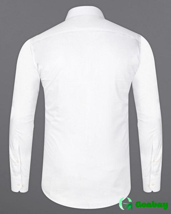 White Designer Shirt Zipper Pockets/Tuxedo/Colour - Image 5