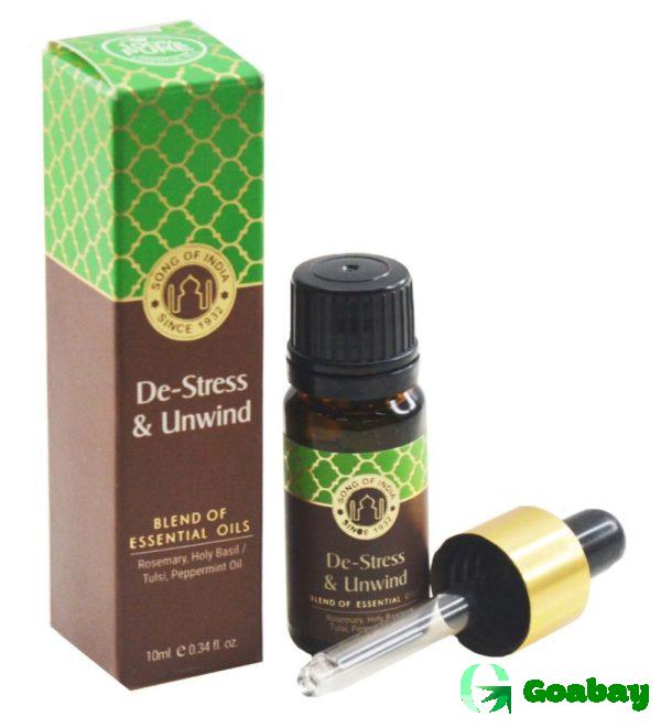 De Stress-Unwind Essential Oil Blend With Dropper