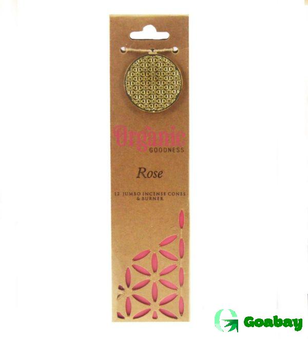 Rose Organic Incense Cones - Image 2