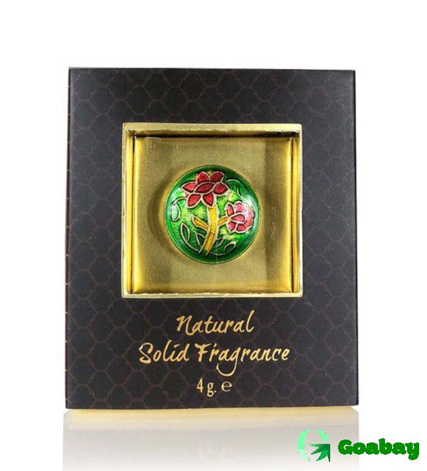 Solid Perfume in Brass Cloisonne Jar (11 Notes)