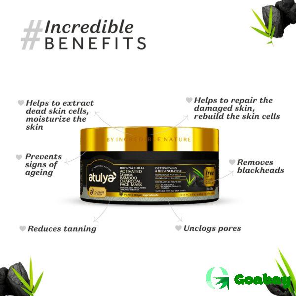 Atulya Face Mask activated bamboo charcoal - Image 2