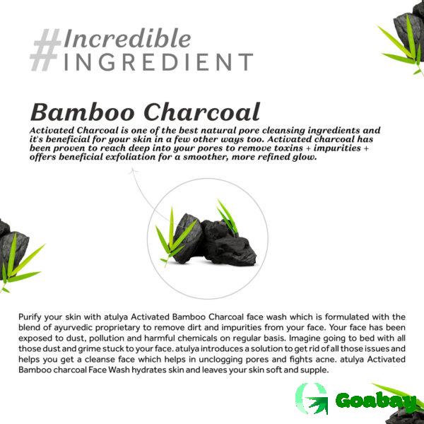 Atulya Foaming Face Wash activated bamboo charcoal - Image 3