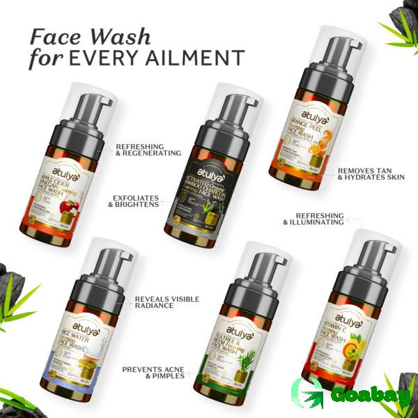 Atulya Foaming Face Wash activated bamboo charcoal - Image 4