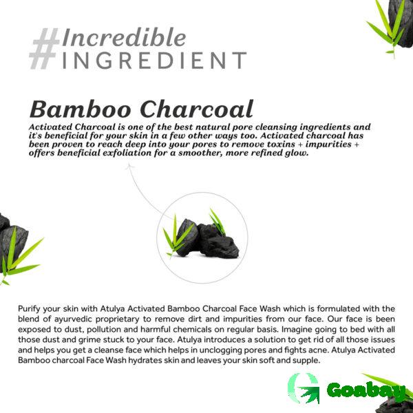 Atulya Foaming Face Wash activated bamboo charcoal - Image 3