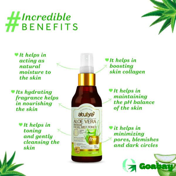 Atulya Facial Mist Toner aloe vera - Image 2