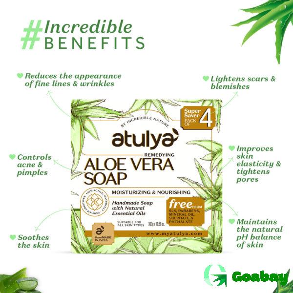 Atulya Soap aloe vera - Image 2