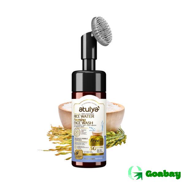 Atulya Foaming Face Wash with Brush rice water