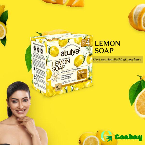 Atulya Soap lemon - 300g (pack of 4) - Image 2