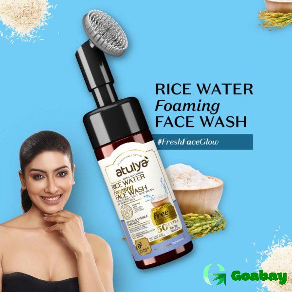Atulya Foaming Face Wash with Brush rice water - Image 2
