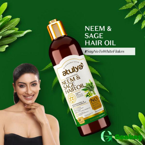 Atulya Hair Oil neem-sage - Image 2