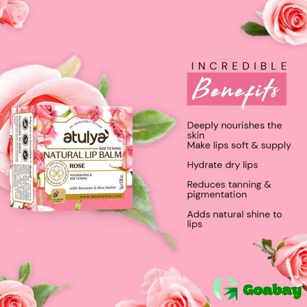 Atulya Lip Balm rose - Image 3