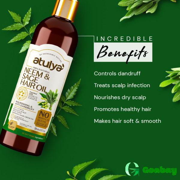 Atulya Hair Oil neem-sage - Image 3