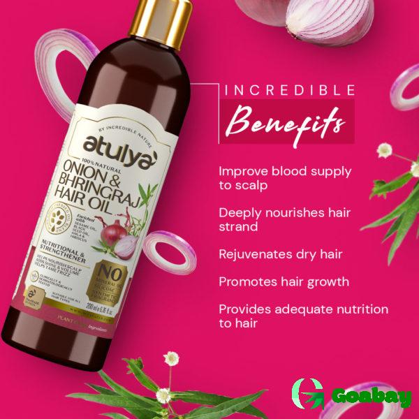 Atulya Hair Oil onion-bhringraj - Image 3