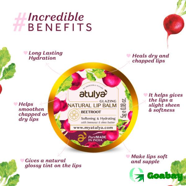 Atulya Lip Balm beetroot - Image 2