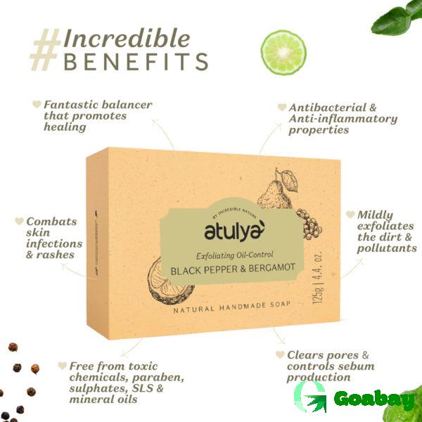Atulya Soap black pepper-bergamot - Image 2