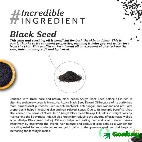 Atulya Cold Pressed Oil black seed-kalonji - Image 3