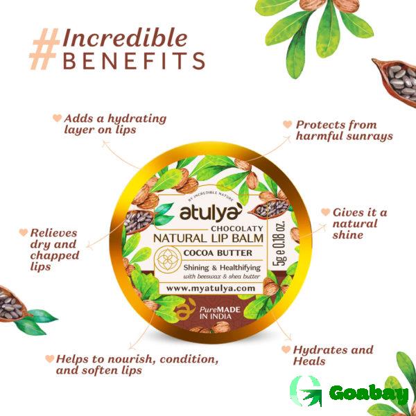 Atulya Lip Balm cocoa butter - Image 2