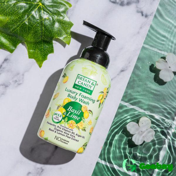 Luxury Foaming Body Wash Basil-Lime - Image 3