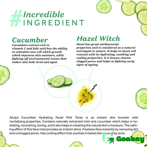 Atulya Facial Mist Toner cucumber - Image 3