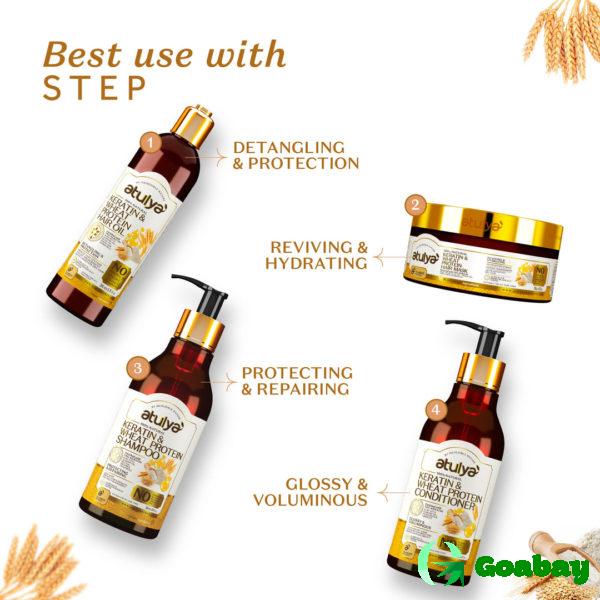 Atulya Hair Mask keratin-wheat protein - Image 4