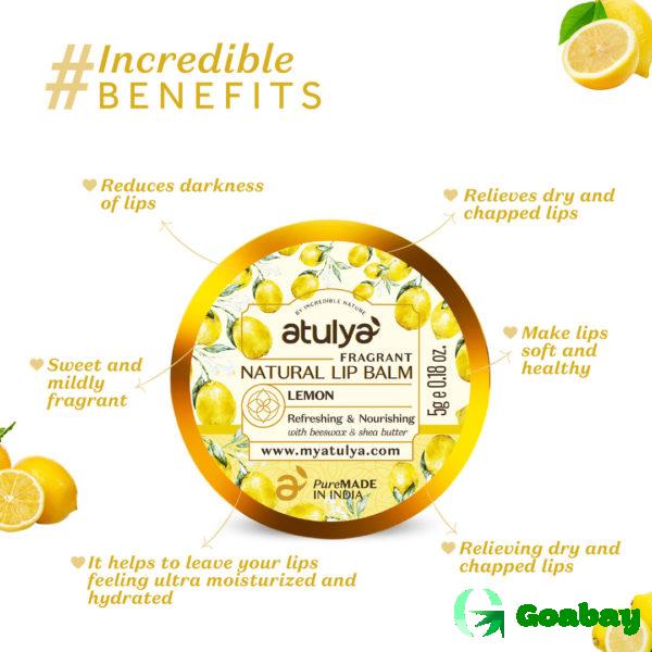 Atulya Lip Balm lemon - Image 2