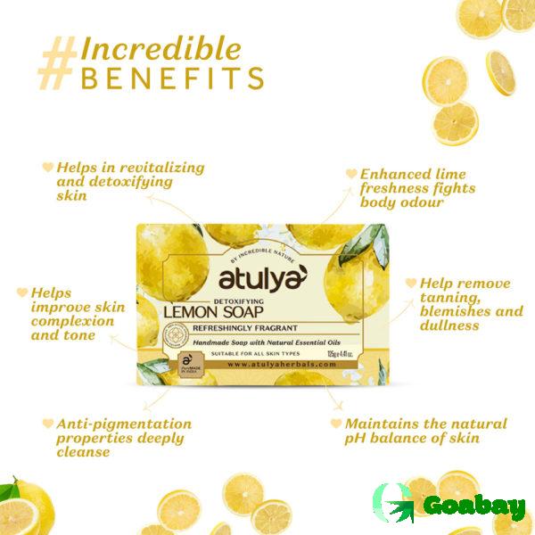 Atulya Detoxifying Soap lemon - Image 2