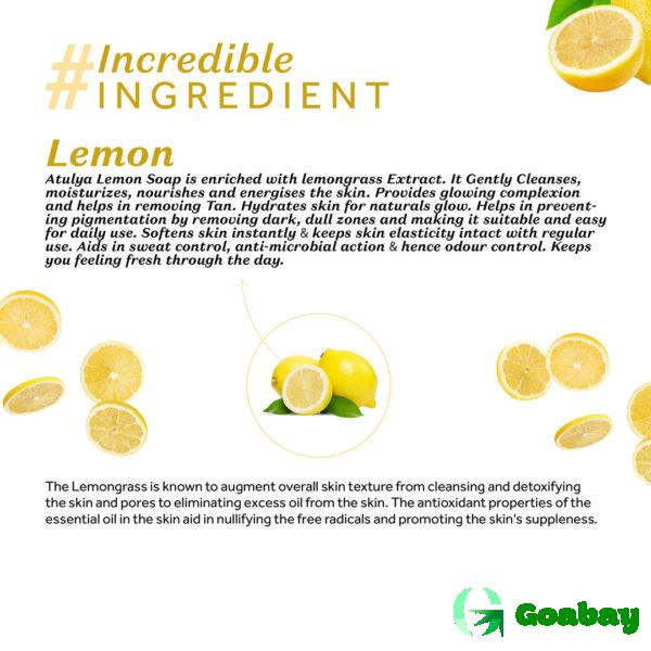 Atulya Detoxifying Soap lemon - Image 3