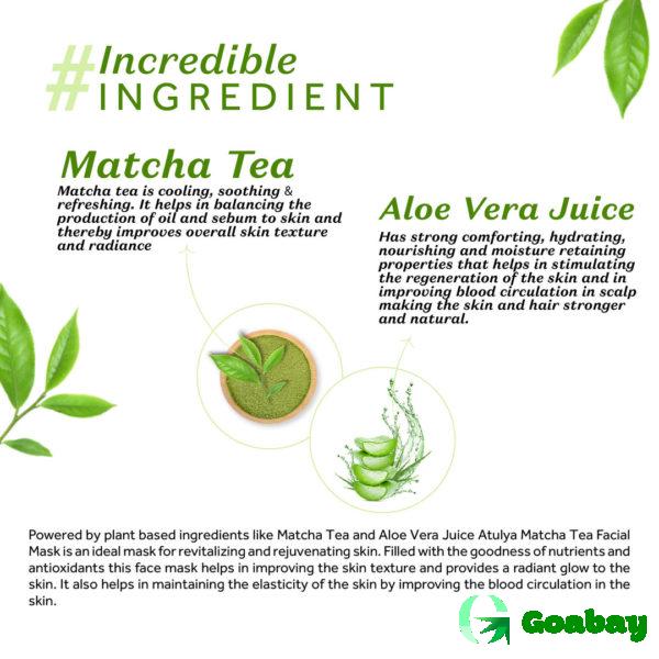 Atulya Face Mask matcha tea - Image 3