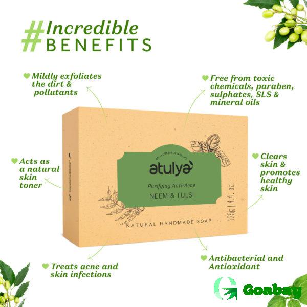 Atulya Soap neem-tulsi - Image 2