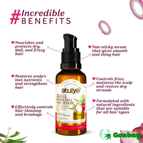 Atulya Hair Serum onion-bhringraj - Image 2