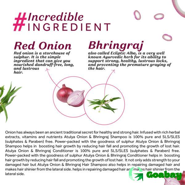 Atulya Shampoo & Conditioner onion-bhringraj - Image 3