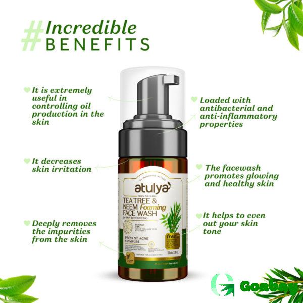 Atulya Face Wash tea tree-neem - Image 2