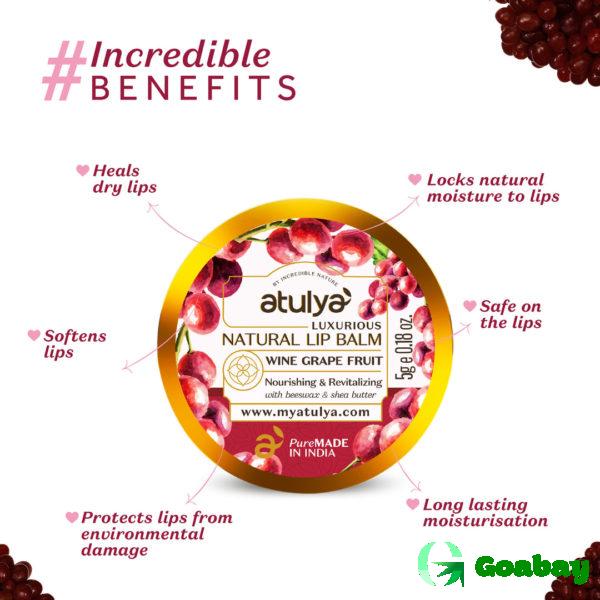 Atulya Lip Balm wine grape - Image 2