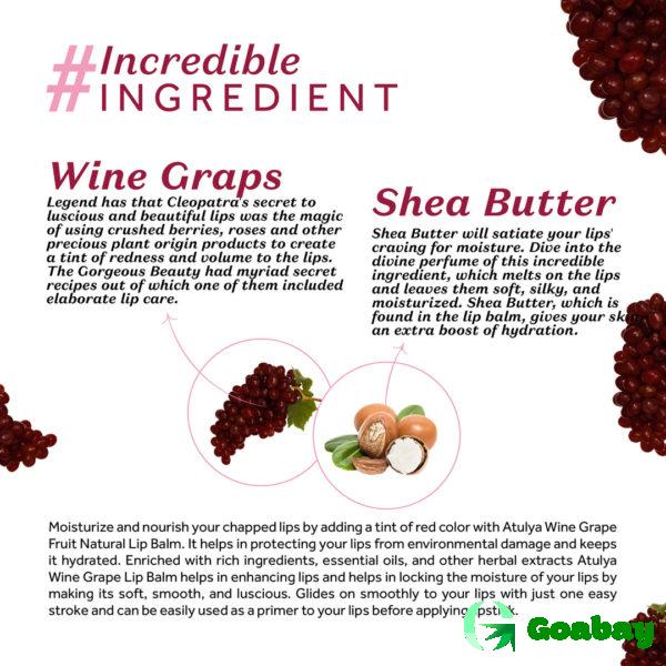 Atulya Lip Balm wine grape - Image 3