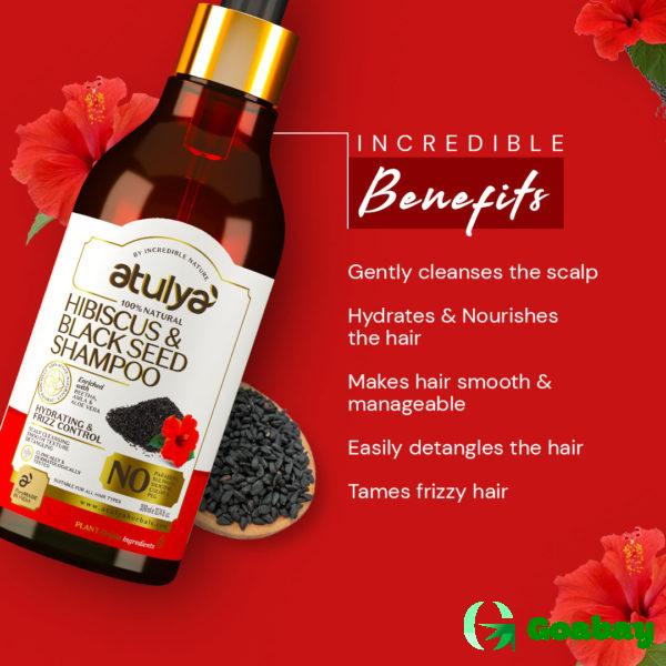 Atulya Shampoo hibiscus-black seed - Image 3