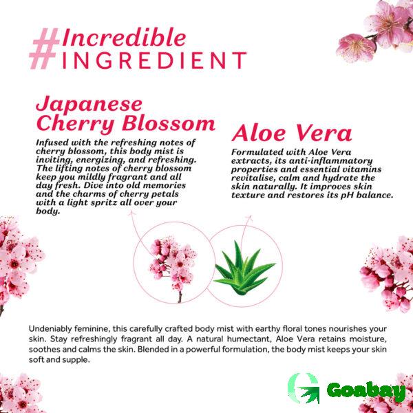 Atulya japanese cherry blossom body mist - Image 3