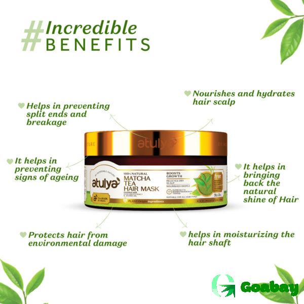 Atulya Hair Mask matcha tea - Image 2