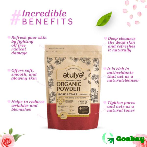 Atulya Hair Powder rose petals - Image 2