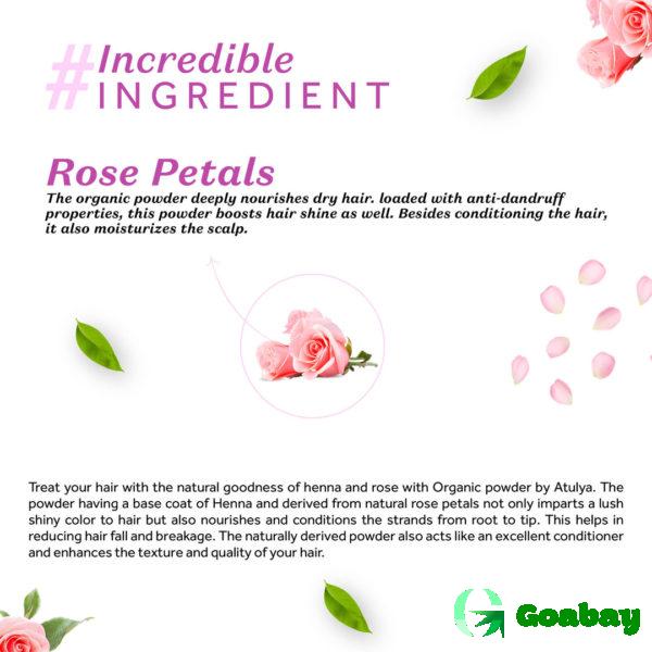 Atulya Hair Powder rose petals - Image 3